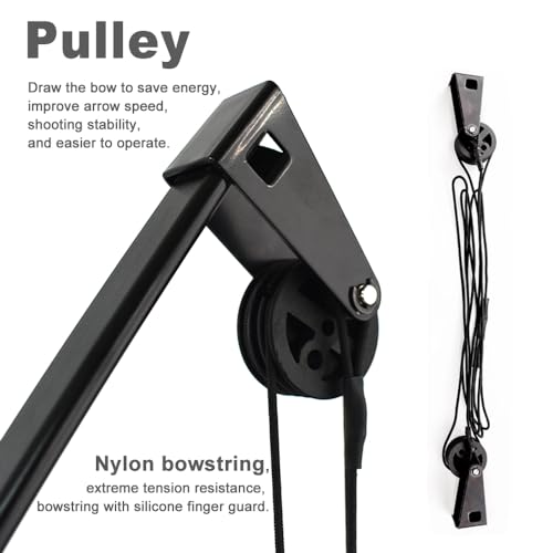 Runzkzy Bow and Arrow for Teens Beginner Archery Set for Youth Bow and Arrow Shooting Practice Backyard and Outdoor Archery Training Middle School Boy and Girl Gifts (With pulley) - Image 3
