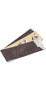 Amazon | [dear-japan] 半幅帯 WAKKA 苺一会 イチゴ 青 水色 黒 帯締め