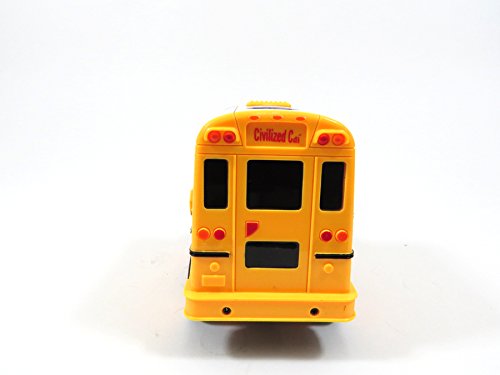Powertrc R/C School Bus Radio Control Toy Car For Kids | Steering Wheel Remote | Lights And Sounds #TOP6