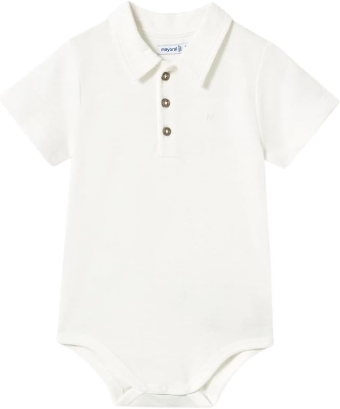 Mayoral S/s Body Polo for Baby-Boys Cream