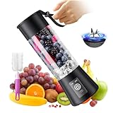 13 Oz Cordless Portable Smoothies Blender - Newly Upgraded Mini Blender USB & Type-C Rechargeable, Convenient for Making Fresh Juice