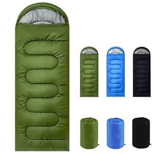 Sleeping Bag for Camping, for 3 Seasons, Comfortable Adult Blanket, Small Packed Size, Ultralight Carry Bag, Soft, Thick and Warm, for Outdoor Camping, Travel, Hiking.
