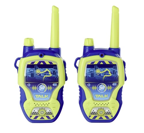 Dickie Toys – Walkie Talkie im Polizei-Design – 2 Funkgeräte, speziell...