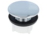tecuro Hahnlochstopfen Deckrosette Hahnlochdeckel Ø 42 mm, verchromt für Spülen
