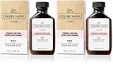 WELLA colorcharm Hair Toner, Neutralize Brass With Liquifuse Technology, T27 Medium Beige Blonde, 1.4 oz (Pack of 2)