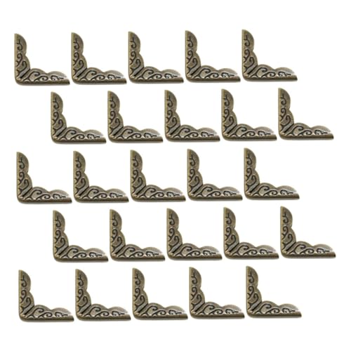 Uonlytech 50stücke Eisen Eckenschoner Für Buchseiten Und Fotoecken Metallkanten Schützen Vintage Kantenschutzpolster Für Notizbücher Tagebücher Scrapbooking-alben