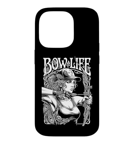 Bow Life �A�[�`���[ �K�[�� ���B���e�[�W �A�[�`�F���[ �E�[�}�� �A�[���k�[�{�[ �X�}�z�P�[�X iPhone 14 Pro �p