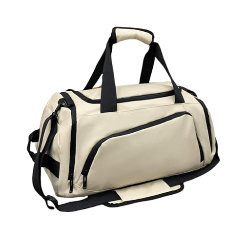 Sac de fitness beige de grande capacité pour ne plus jamais manquer d'espace de rangement