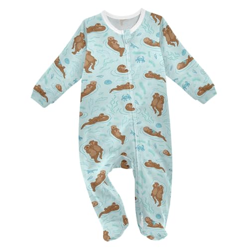 Image of vvfelixl Flying Corgi Dog Baby Sleepers For Girl Boys Newborn Baby Play One-Piece Footies For 0-24 Months White