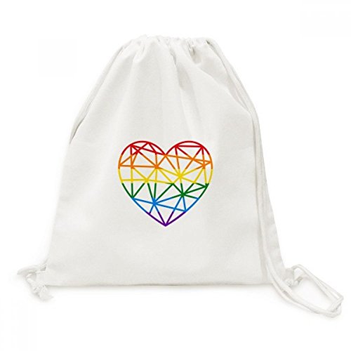Sac à dos lesbienne arc-en-ciel cœur pour afficher fièrement son style