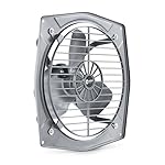 Orient Electric Hill Air 300mm Electric Exhaust Fan for Bathroom and Kitchen | Front-guard and Powder-coated Body | 2-year Warranty (Dark Grey)