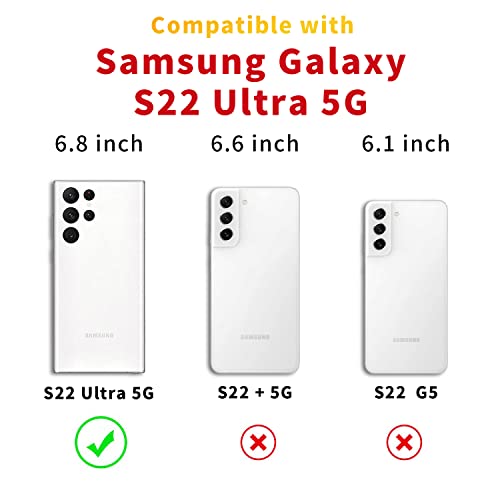 Yespure Case For Samsung Galaxy S22 Ultra With Adjustable Crossbody Neck Cord Strap,Lanyard Phone Case For Galaxy S22 Ultra,Clear Soft Slim Tpu Anti-Yellowing Shockproof Protective Cover - Rose Gold #TOP6