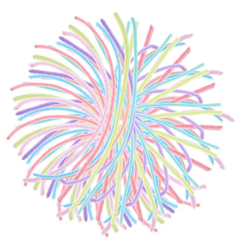 ERINGOGO Twisted Stick DIY Material 100pcs Chenille Stems Pipe Cleaner Crafts Multi-Color Sticks for Creative Projects