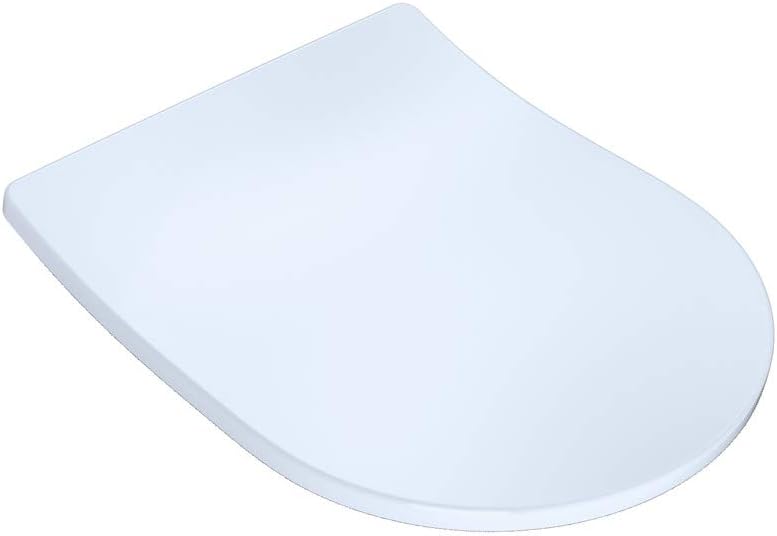 TOTO TSS247R01 Slim D-Shape Closed-front Toilet Seat with SoftClose Cotton
