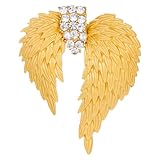 Broche tendance en forme d'aile d'ange, broche unique, broche pour vêtements, châle, épinglette, broche à chapeau. La conception structurelle raisonnable le rend facile à utiliser, confortable et pratique.