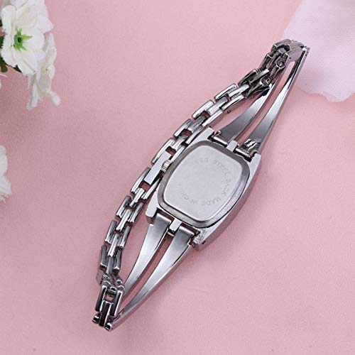 Relógio de pulso-Relógio de quartzo feminino elegante com mostrador romano e elegante e casual (prat