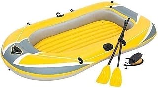 ROSG Inflatable Kayak Triple Thick Inflatable Boat Dinghy Kayaking Leather Boat Hovercraft Double Inflata.