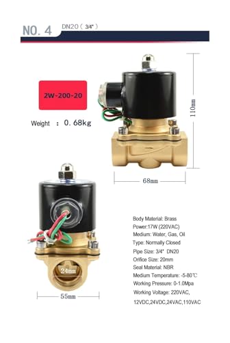 Électrovanne laiton 24V action directe NF anti fuite eau