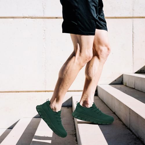 Image of Mens Running Shoes Slip On Tennis Walking Sneakers Workout Athletic Lightweight Casual Sport Shoes