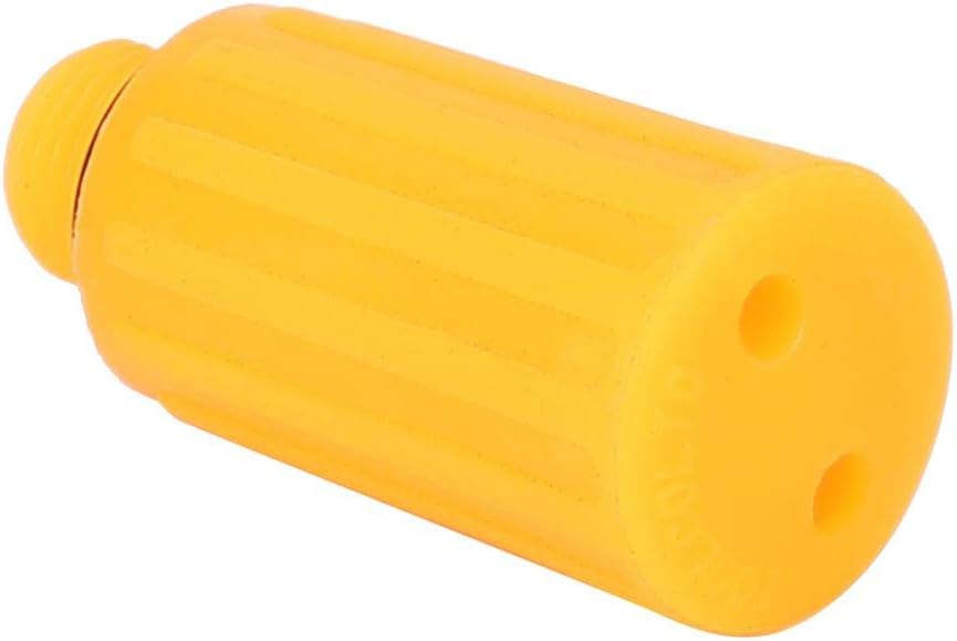 9mm Male Thread Oil Cap Plug for Air Compressor, Plastic Air Compressor Intake Filter Noise Muffler Silencer Connector Spare Fittings (5-Pack)