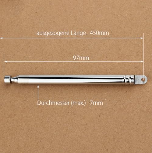 hochwertig Antenne Ersatz Teleskopantenne für FM Radio DAB