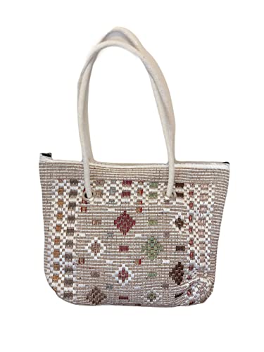 Gesponnene Strand-Einkaufstasche Der Ethnischen Mustermehrzweckfrauen Cover