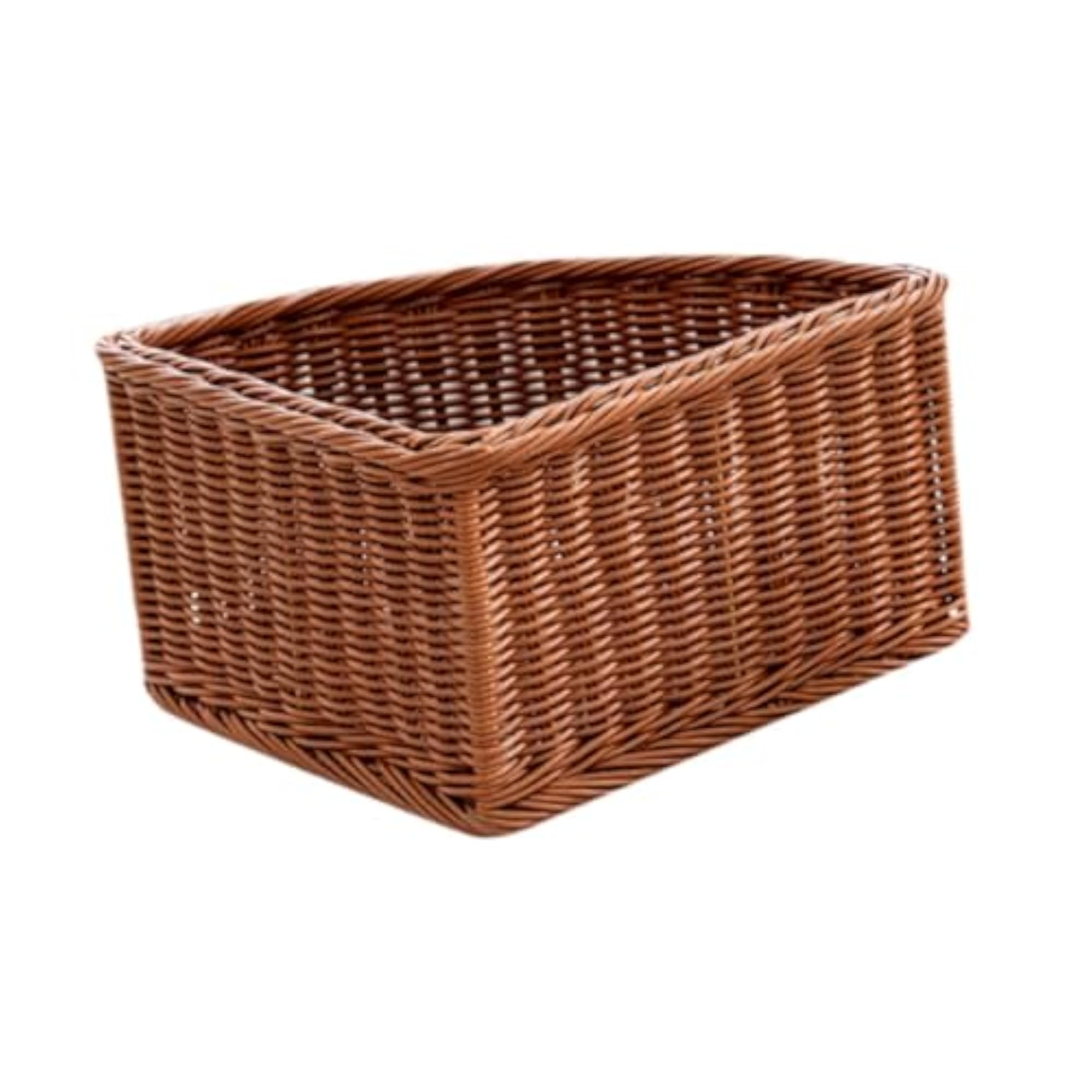 Fan Shape Corner Storage Basket for Books and More