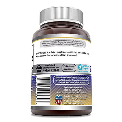 Amazing Formulas Zinc Gluconate 50Mg 250 Tablets Supplement | Non-Gmo | Gluten Free | Made In Usa #TOP1