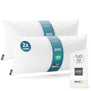 LILENO HOME 2er Set Kissenfüllung 40 x 80 cm - 95°C waschbares Innenkissen geeignet für Allergiker - Polyester Kisseninlet als Couchkissen, Sofa Kissen, Cocktailkissen und Kopfkissen