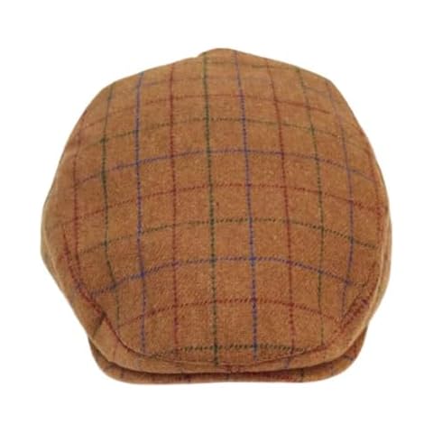 Checked Wool Flat Caps for Men Cover