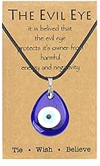 R:evil eye neckalce oval