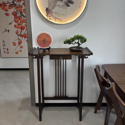 Mesa auxiliar de pasillo para transformar la decoración del recibidor estrecho 3