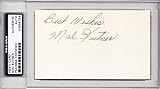 Malcolm Kutner Mal Kutner Signed - Autographed Texas Longhorns 3x5 inch Index Card - Deceased 2005 - College Hall of Fame - PSA/DNA Certificate of Authenticity (COA) - PSA Slabbed Holder