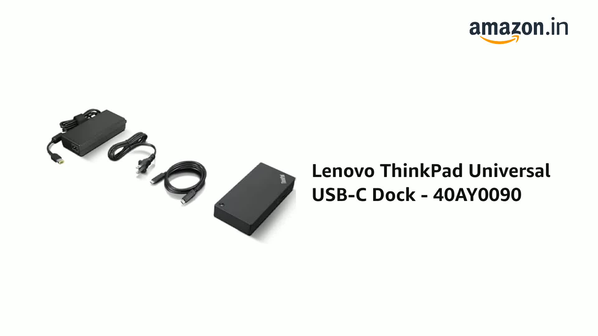Lenovo ThinkPad Universal USB-C Dock - 40AY0090 : Amazon.in 