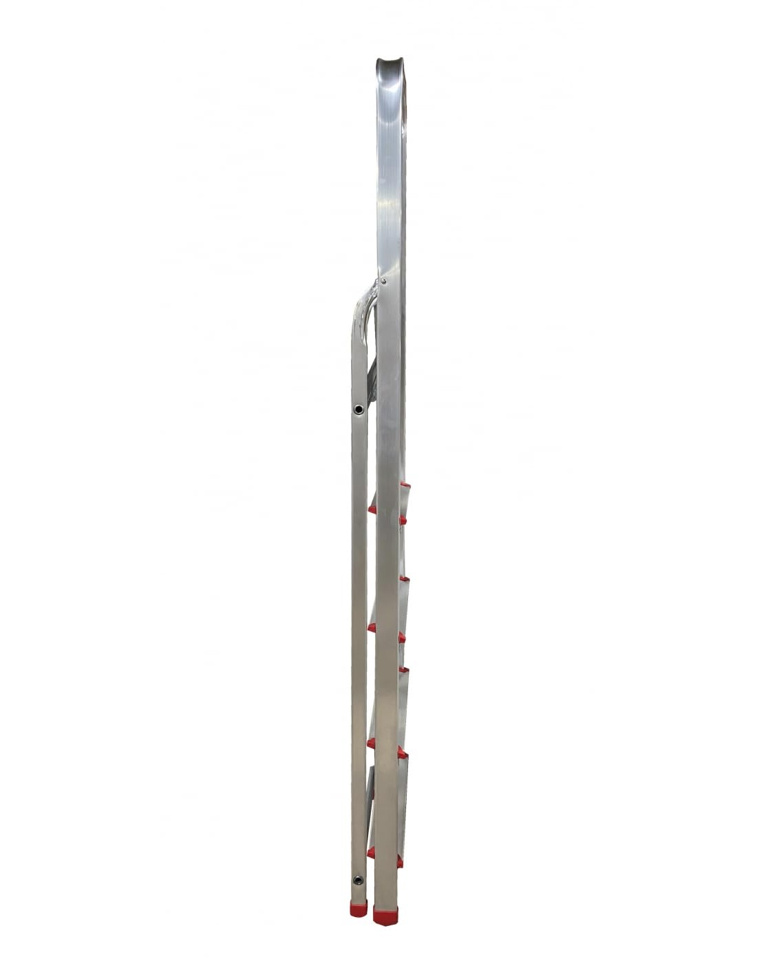 Escalera de Tijera Plegable, Escalera de Aluminio, Multiusos, Antideslizante, Ligera y Resistente, Escalera Doméstica, Fácil Transporte (4 peldaños)