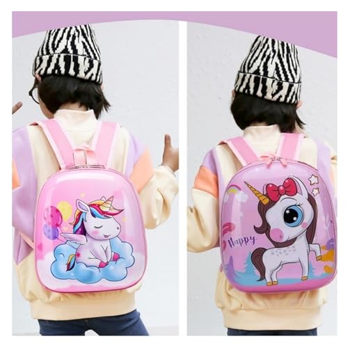 SAMVARDHAN Unicorn Kindergarten School Bag 3D Hard Shell Suitcase Bag Cute Stylish Backpack Children's Gifts Girls Kids Ideal for Daycare (Random Design Sent) (ANGRY-BIRD-BAG-3D) - Image 4