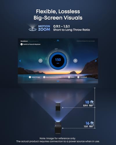 Image of Nebula X1 4K Projector by Anker, Triple Laser Portable Home Theater, Dolby Vision, ISF&TUV Certified, 3500 ANSI Lumens, 56000:1 Contrast, Auto-Align Gimbal, GTV, Indoor&Outdoor (Renewed)