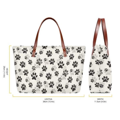 Image of Top Handle Purse for Women, Large Tote Handbag With PU Wallet Set, Gift for Mom