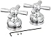 Delta Faucet H46 Neostyle, Two Metal Cross Handle Kit, Chrome