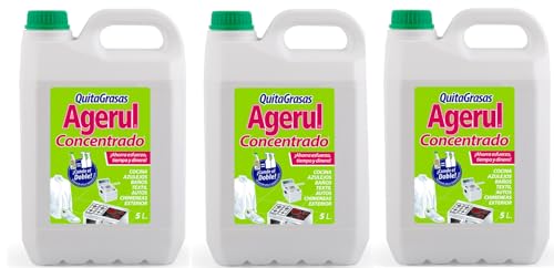 Desengrasante Quitagrasas Concentrado Agerul (3 Garrafas De 5 Litros)