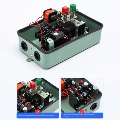 Démarreur de protection du moteur 380V boîtier de commande pour motorisation triphasée
