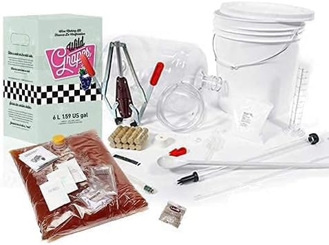 Wild Grapes Premium DIY Wine Making Kits - Pinot Grigio Style - Wine Making Supplies Included - All-in-One Kit Makes Up to 30 x 750mL Bottles, 6 Gallons of Wine