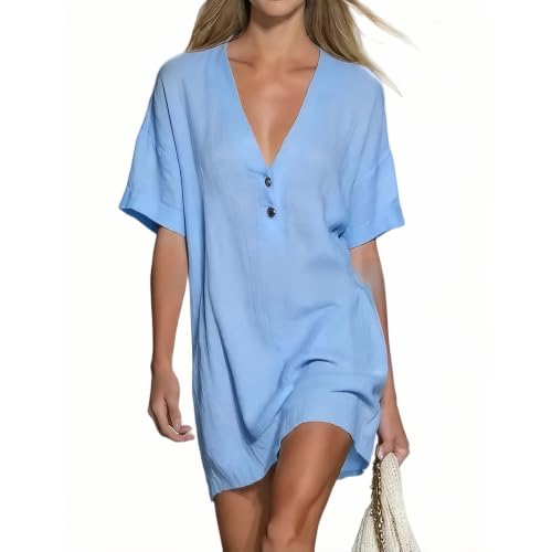 Robe en lin et coton pour femme idéale pour vos vacances d'été