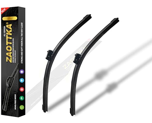22"+22" Windshield Wiper Blade Replacement Kit for 2014-2018 Silverado / 2014-2019 Silverado 1500/2014-2018 GMC Sierra - OEM Quality All Season Windshield Wiper Top Lock (Set of 2)