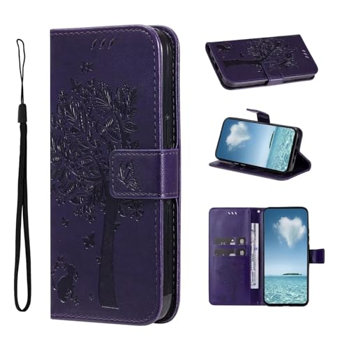 Étui Motorola Moto G55 Coque Protection Intégrale Motif Papillon en Relief
