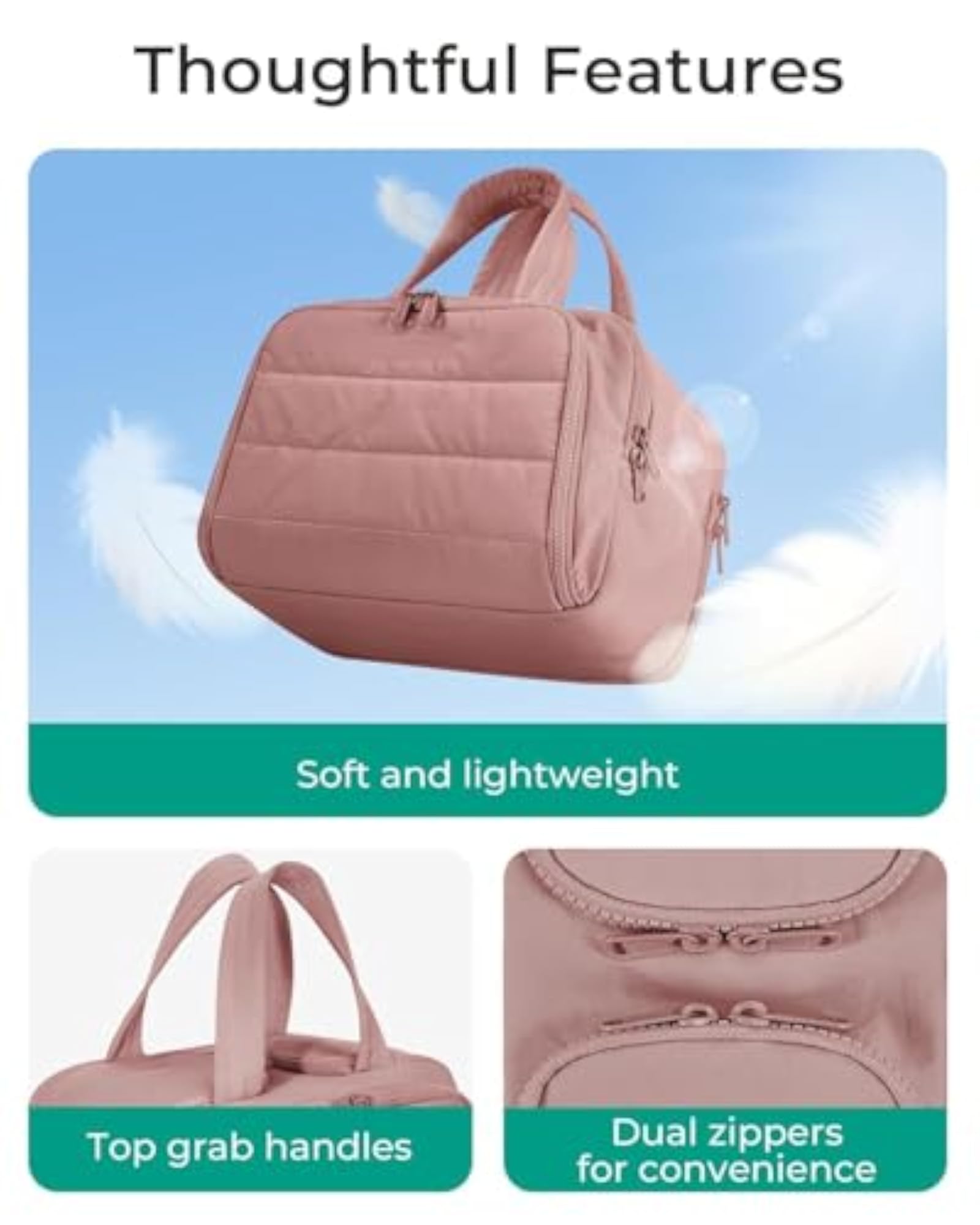 4 in 1 Travel Toiletry Bag & Cosmetic Organizer