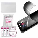 apgo 3x Privacy Matte Hybrid protective glass compatible with Blackview N6000 SE, flexible nano glass, great replacement for tempered glass, scratch-resistant, full glue, anti-spy - Image 3