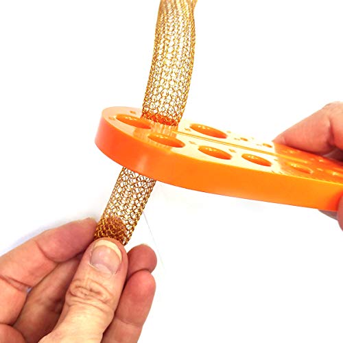 Premium Jewelry Making Kit - 7Pc Wire Mesh Set - Ergonomic Wire Crochet Looms And Draw Plate - Full Set Invisible Spool Knitting Looms - Best Beginners Wire Crochet Beading Kit - Unique Gift For Croch #TOP4