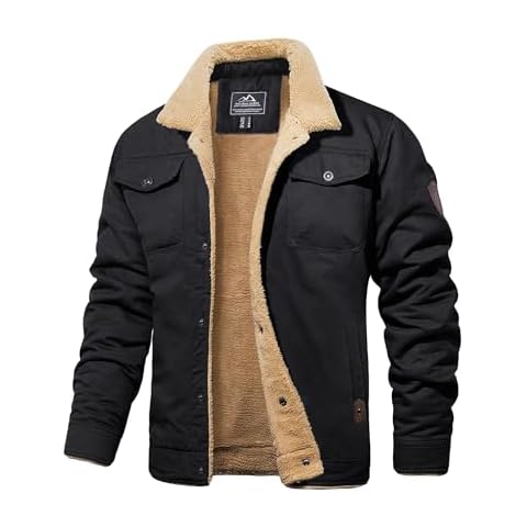 MAGCOMSEN Men's Thicken Fleece Lined Jacket Cover