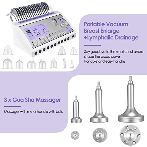 Kacsoo Slim-Ming Instrument ,Electric Mus-Cle Stimulator, Vacuum Negative Pressure Chest Massager, Meridian Dredging, We-Ight Lo-Ss Stimulator #TOP1